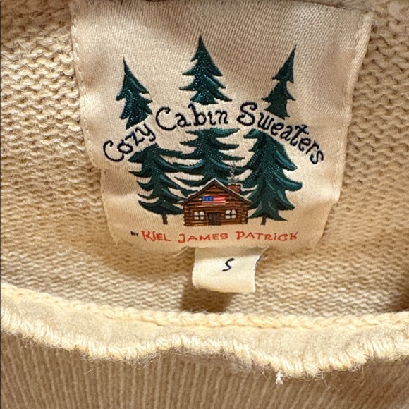 Kiel James Patrick North Woods Deer Wool Blend Sweater S - Picture 6 of 10